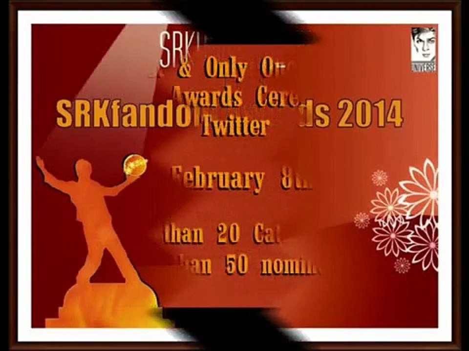 SRK Fandom Awards 2014 - Promo