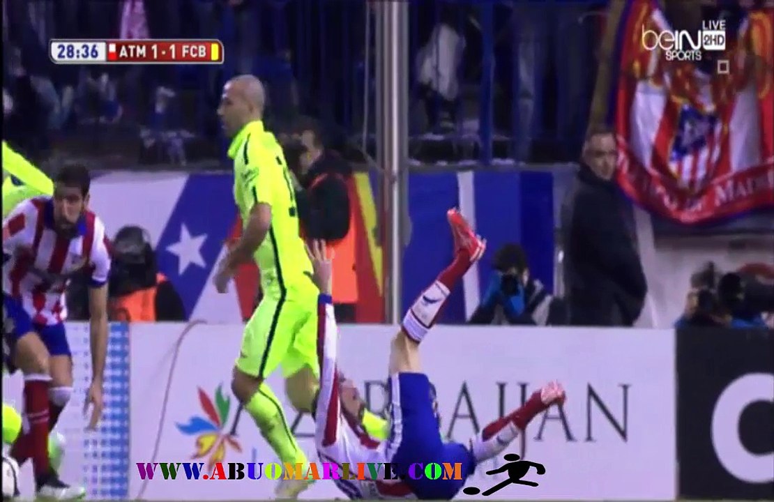مشاهده اهداف برشلونه واتلتكو مدريد في كاس ملك ا...