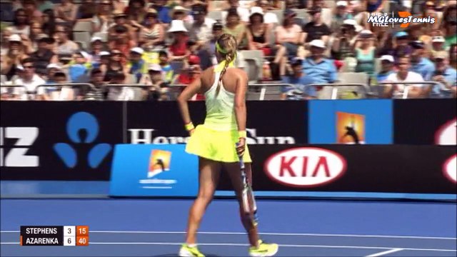 Sloane Stephens vs Victoria Azarenka Australian Open 2015 Highlights