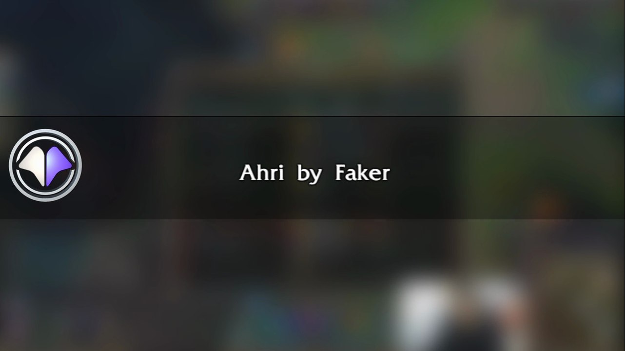 Move du jour #8 Ahri by Faker - League of Legends