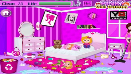バービールームのクリーンアップゲーム -  Barbie Room Cleanup Game