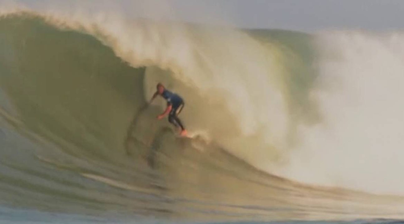 Quiksilver Pro France 2014 : le 10 de John John Florence vu du jet ski
