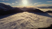 Une mer de nuages au-dessus de Chamonix