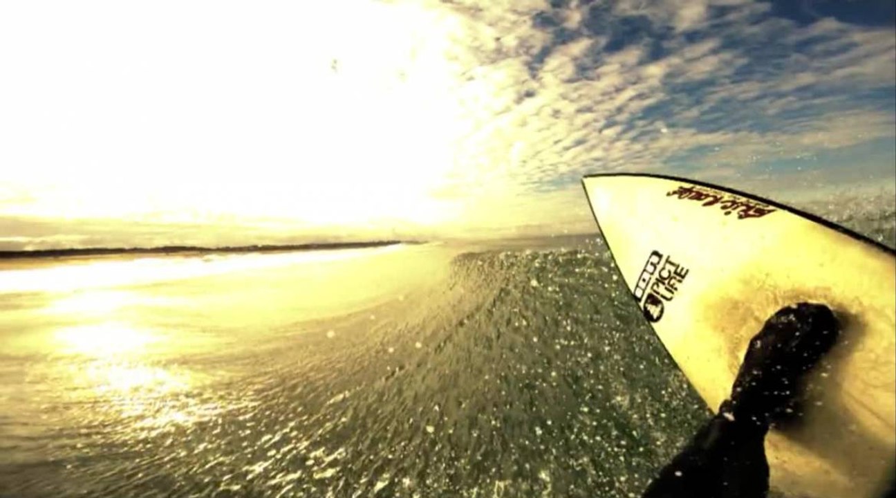 Du surf hivernal dans les landes