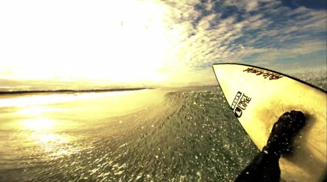 Du surf hivernal dans les landes