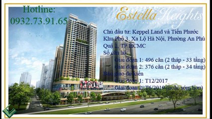 Bán căn hộ Estella Heights Quận 2