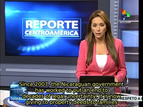 Nicaraguan gov't distributes property deeds to low-income families