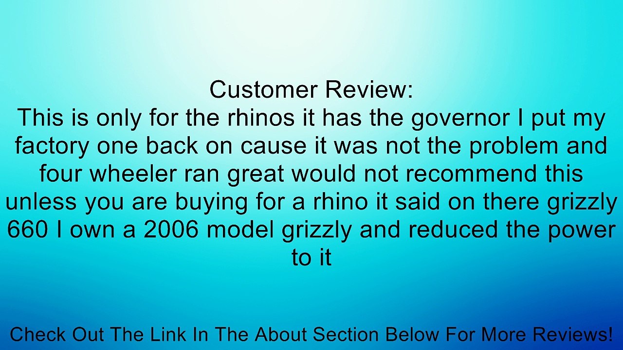 CDI Box High Performance Yamaha YFM 660 Grizzly 2002-2008 YXR 660 Rhino 2004-2007 Review