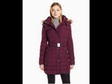 Tommy Hilfiger Women's Belted Coat with Faux Fur-Trim Hood