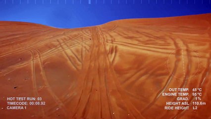 New Bentley SUV hot weather testing in Dubai