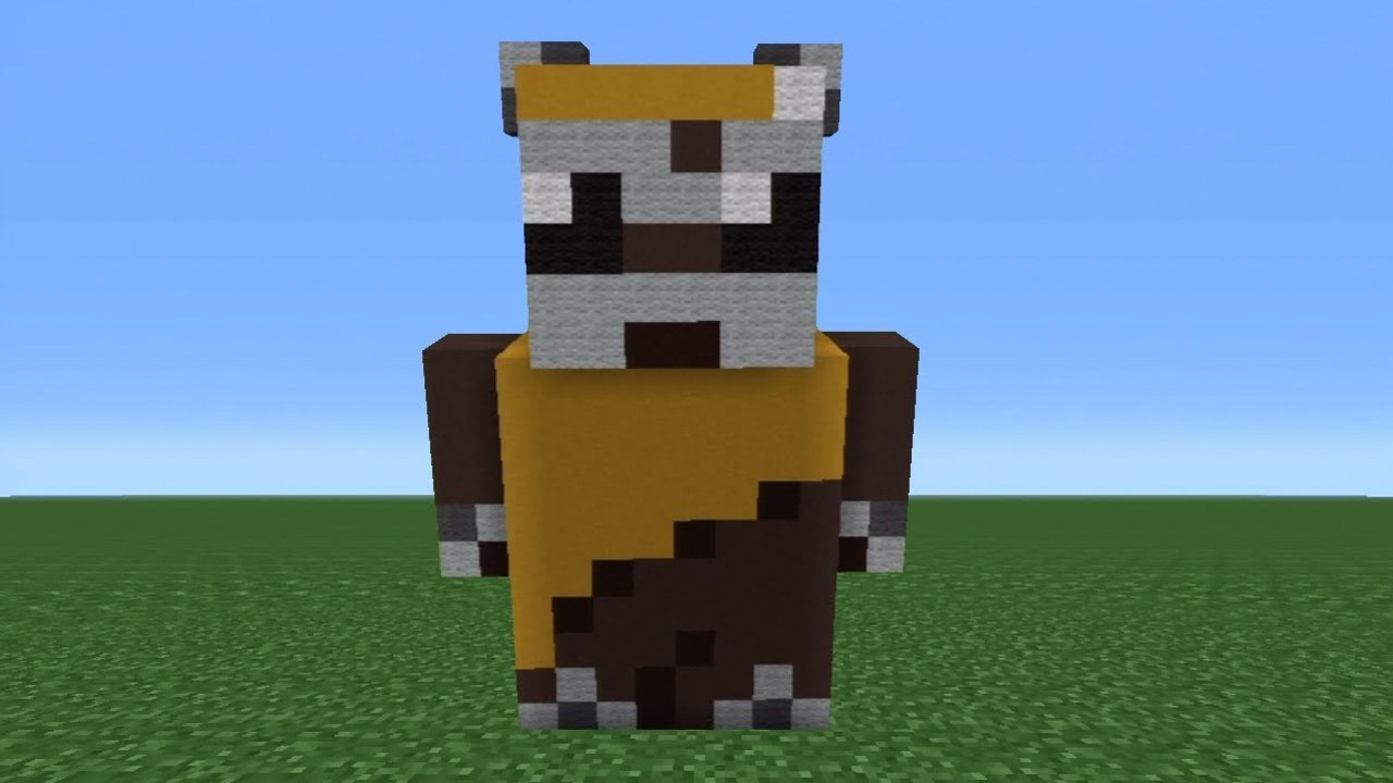 Minecraft Tutorial: How To Make An Ewok Statue