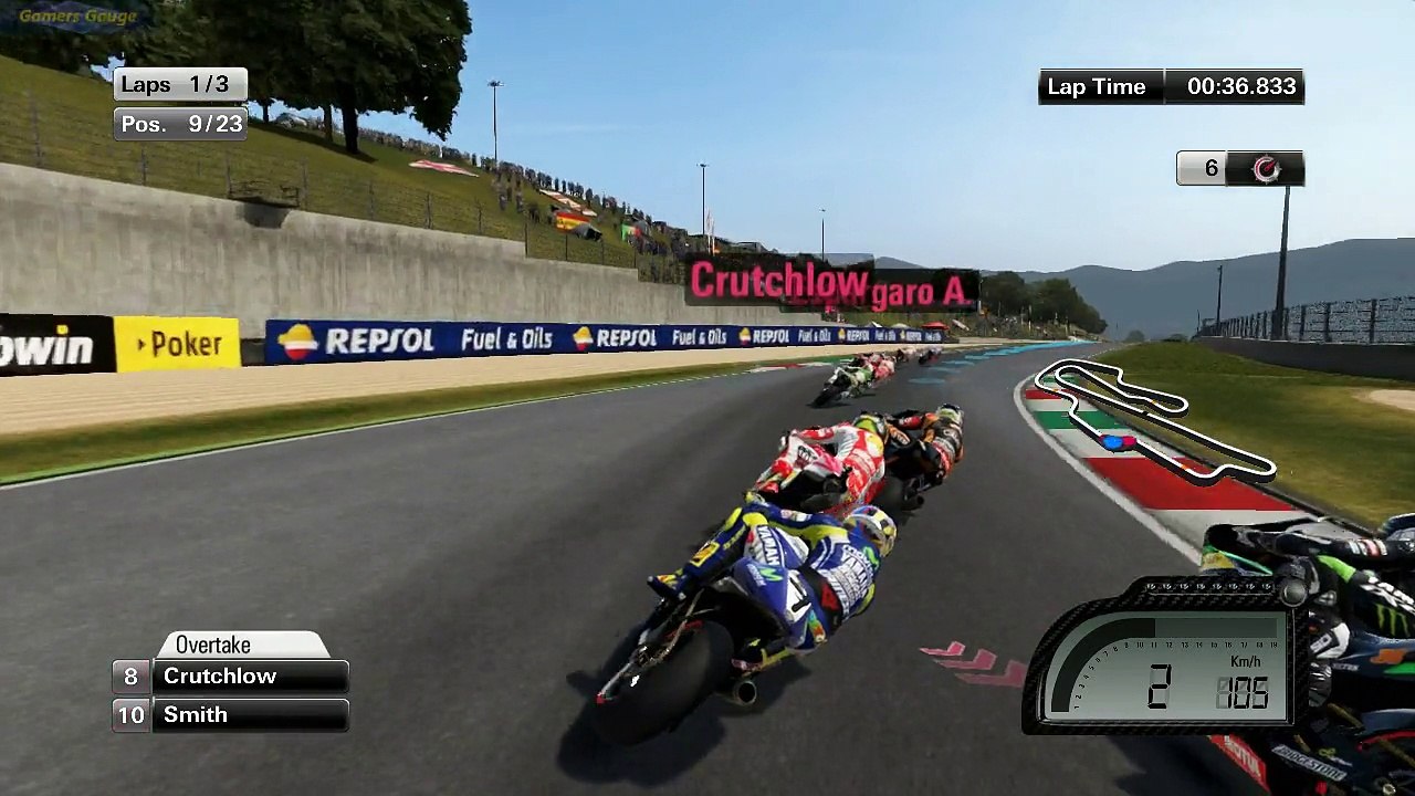 MotoGP14 demo version - riding as Rossi (Easy AI)