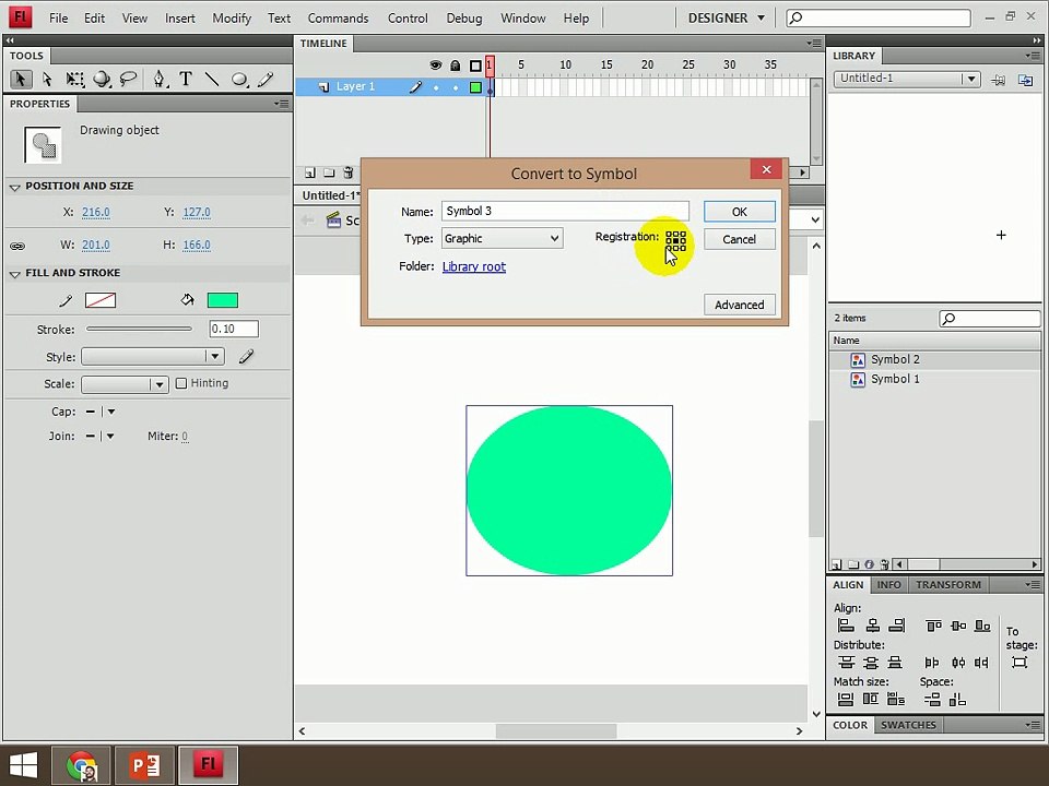 Adobe Flash CS4 Week 4 : Symbol Part 1