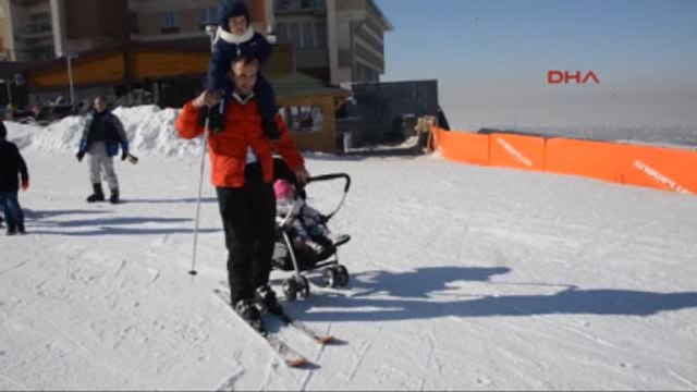 Erzurum Palandöken'de Aile Boyu Kayak