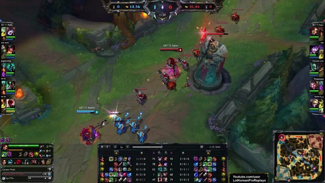 SKT T1 Faker - Katarina vs Lulu - MID Ranked Challenger Korea