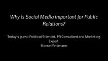Manuel Feldmann about the importance of Social Media