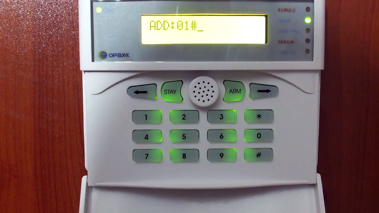 8.DERS OPAX 208CN ALARM PANELİ AHM (HABER ALAMA MERKEZİ ) BAĞLANTISI