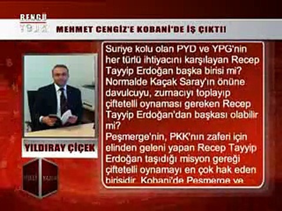 KÖŞELİ YAZILAR - YILDIRAY ÇİÇEK 29.01.2015