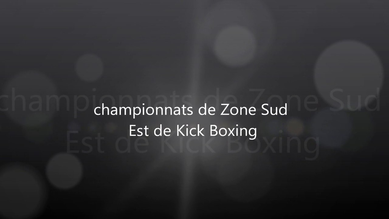 Laurent championnats de Zone Sud Est de Kick Boxing