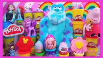 giant kinder surprise eggs frozen disney cars 2 play doh peppa pig barbie hello kitty egg