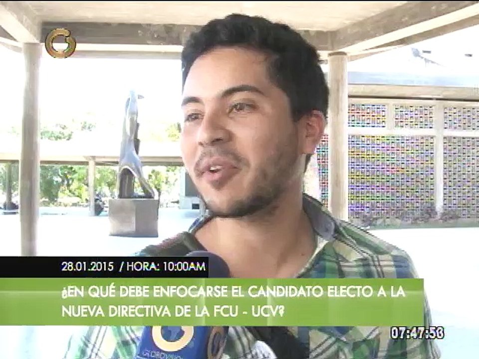 Candidato a la FCU-UCV propone renovación de liderazgo en la institución