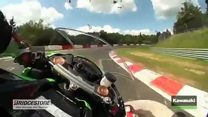 Une Kawasaki ZX-10R au Nurburgring