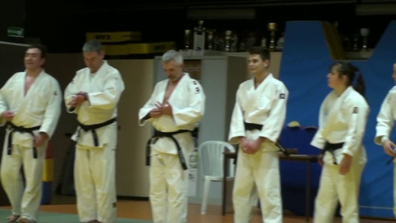 Remise de la Ceinture Noire à Matthieu