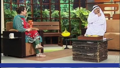 Azizi acting as an Arab Sheikh