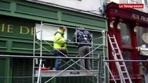 Morlaix. Un transformateur électrique relooké rue du Pont-Notre-Dame