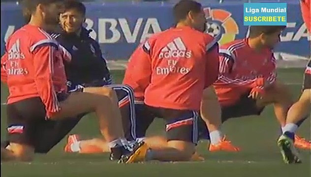Martin Odegaard Training with Cristiano Ronaldo and James Rodriguez Real Madrid