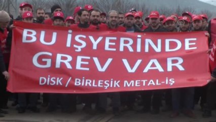 Metal İşçileri Greve Çıktı