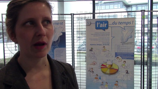 Présentation par Clara Osadtchy de l'exposition sur la qualité de l'air réalisée par AIR COM