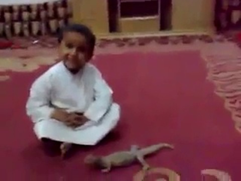 The Child Caught By Lizard so funny