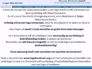 Logo op kleding borduren in Dordrecht