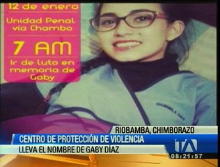Centro de Protección de Violencia en Riobamba lleva el nombre de Gabriela Díaz