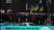Ukrainian miners strike to protest coal industry privatization