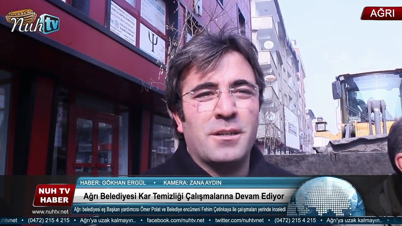 Ağrı Belediyesi Kar Temizliği Çalışmalarına Devam Ediyor