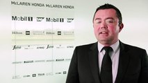 ERIC BOULLIER - Racing director of McLaren Racing. McLaren-Honda MP4-30 Car Launch