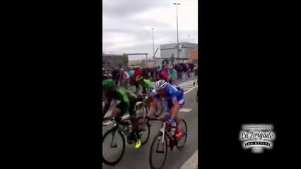 La terrible chute de Johan Vansummeren lors du Tour des Flandres 2014