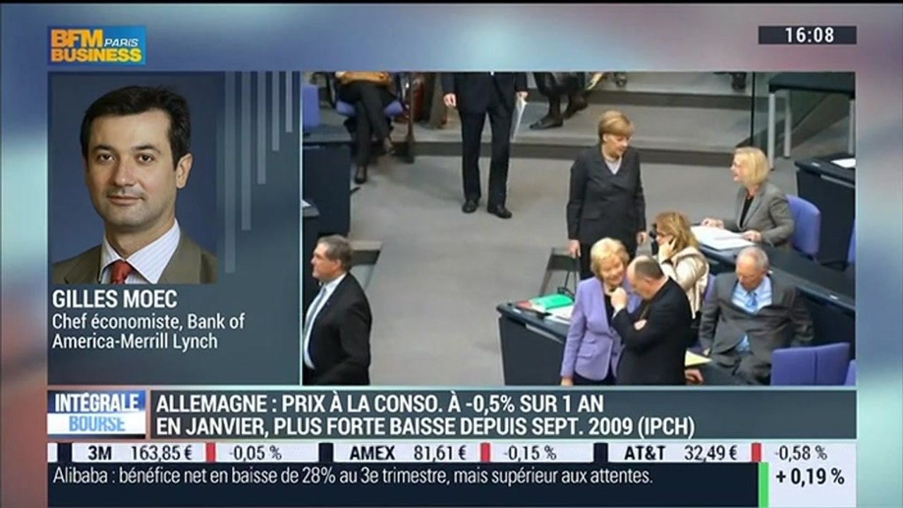 Les prix à la consommation en Allemagne ont chuté de 0,5%: Gilles Moëc - 29/01