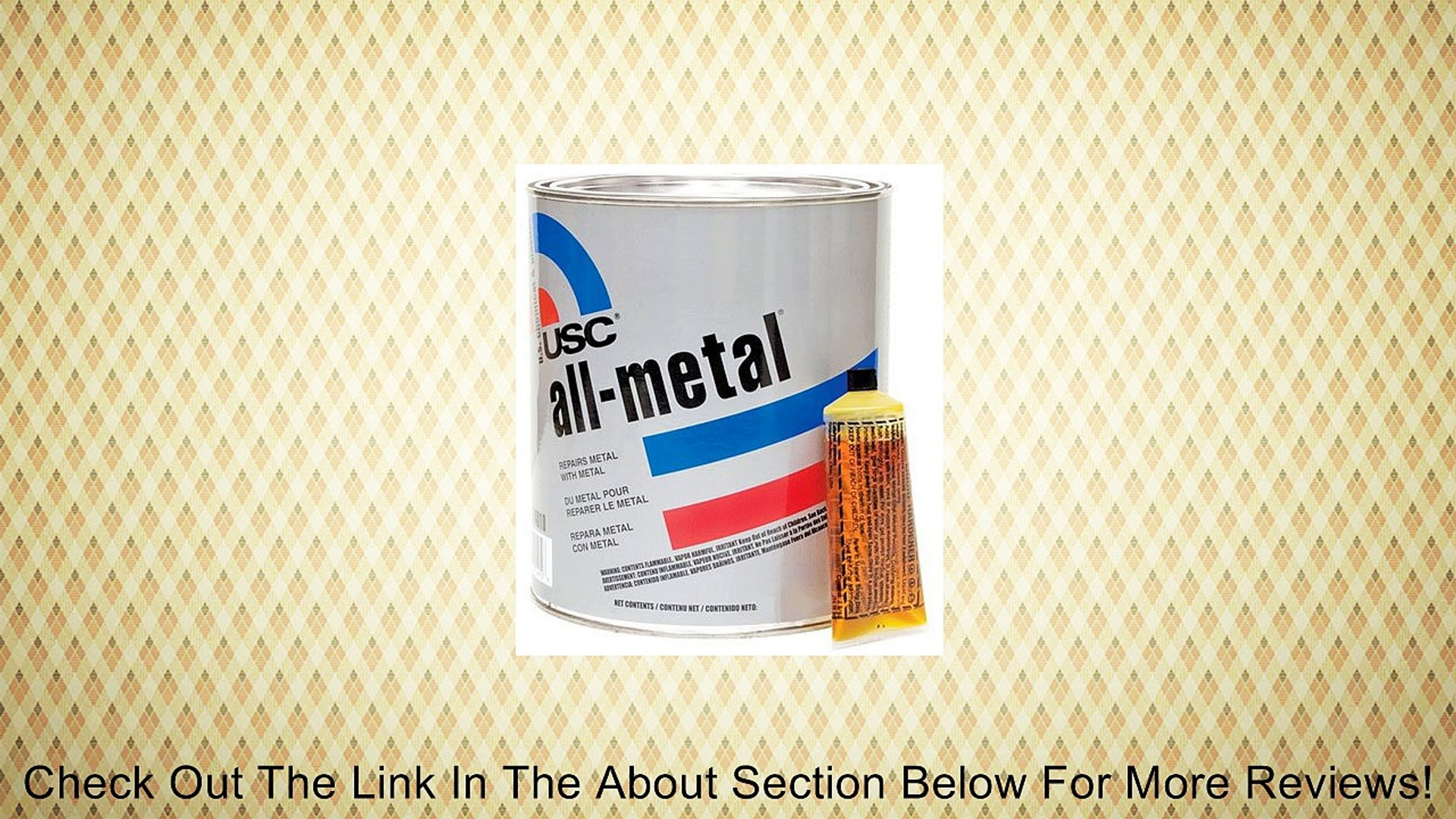 ⁣USC All Metal Body Filler Putty Quart (metal to metal) Review