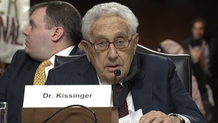 Henry Kissinger Bewildered By People Angrily Protesting Him