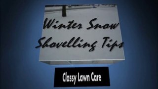 Winter Snow Shovelling Tips