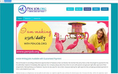 Article Writing Jobs In Pakistan www.penjob.org