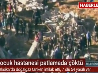 Meksika'da Tanker Patladı, Çocuk Hastanesi Çöktü