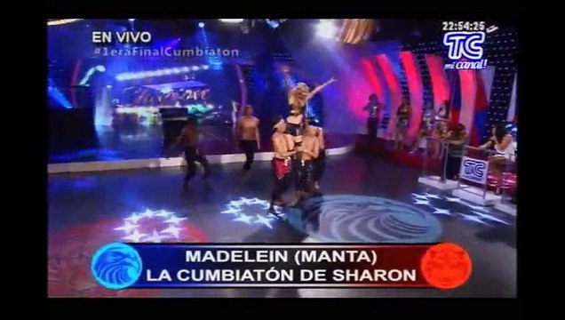 Atrevidos: #MedelineSharon bailó en la final de la Cumbiatón .