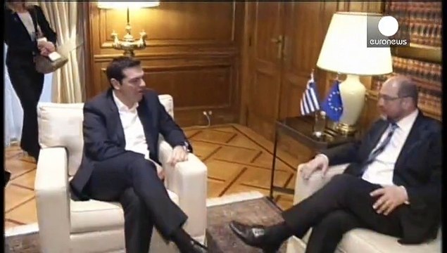 Schulzt ottimista dopo l'incontro con Tsipras: Grecia ed Europa vogliono trovare una soluzione insieme