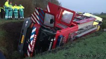 Accident camion de pompiers et une ambulance