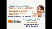1-844-609-0909(toll free) Hotmail Password Support Number