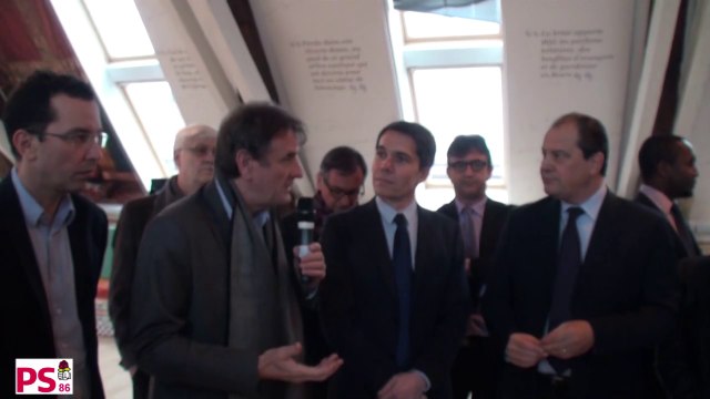 Jean-François Macaire accueille Jean-Christophe Cambadélis à l'Hôtel de Région Poitou-Charentes